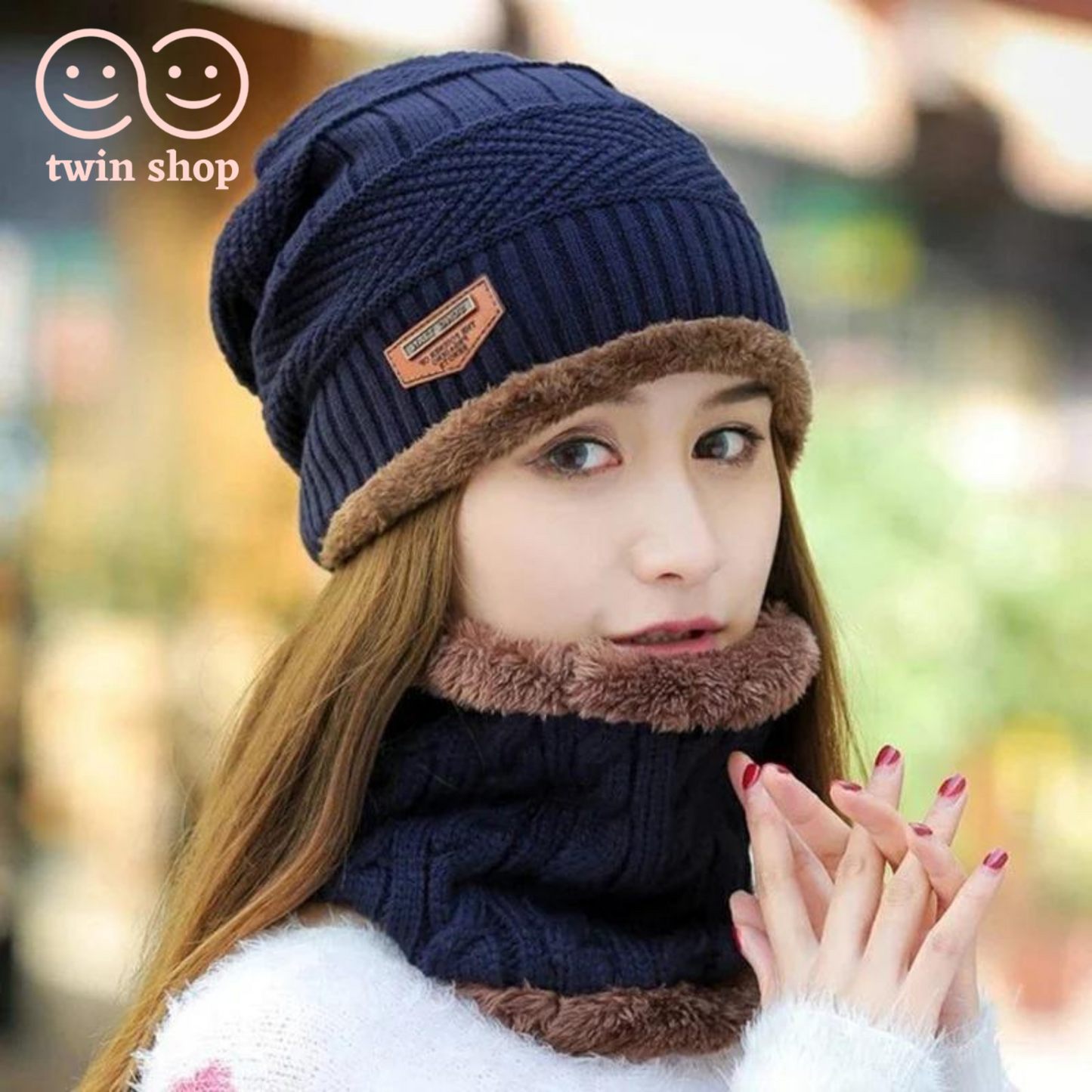 Beanie cap-Wool cap with neck warmer for men women| Winter cap for Unisex