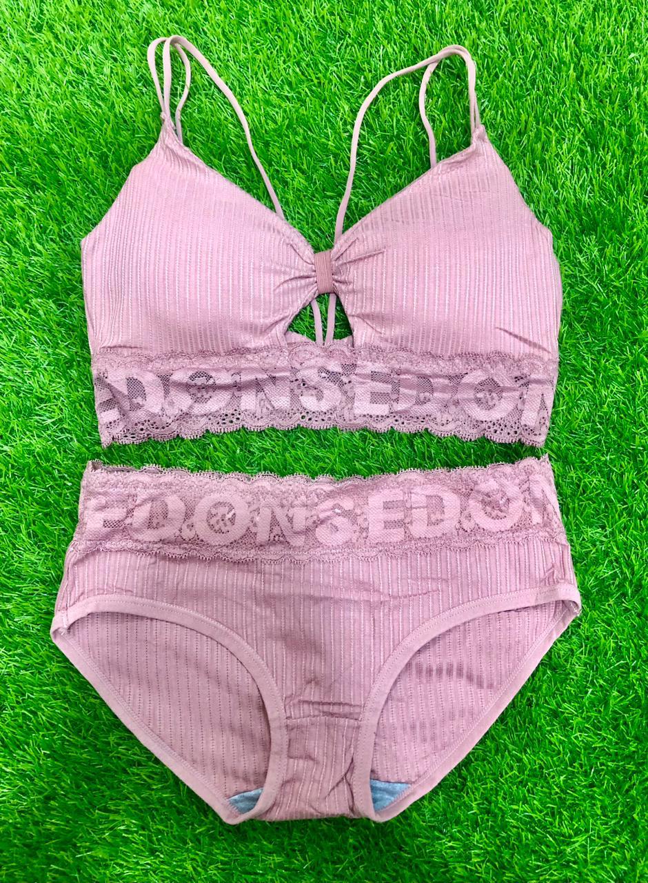 High Quality Padded Bra & Panty Set for Women Girls| Lingerie Set for Women-Push up Bra