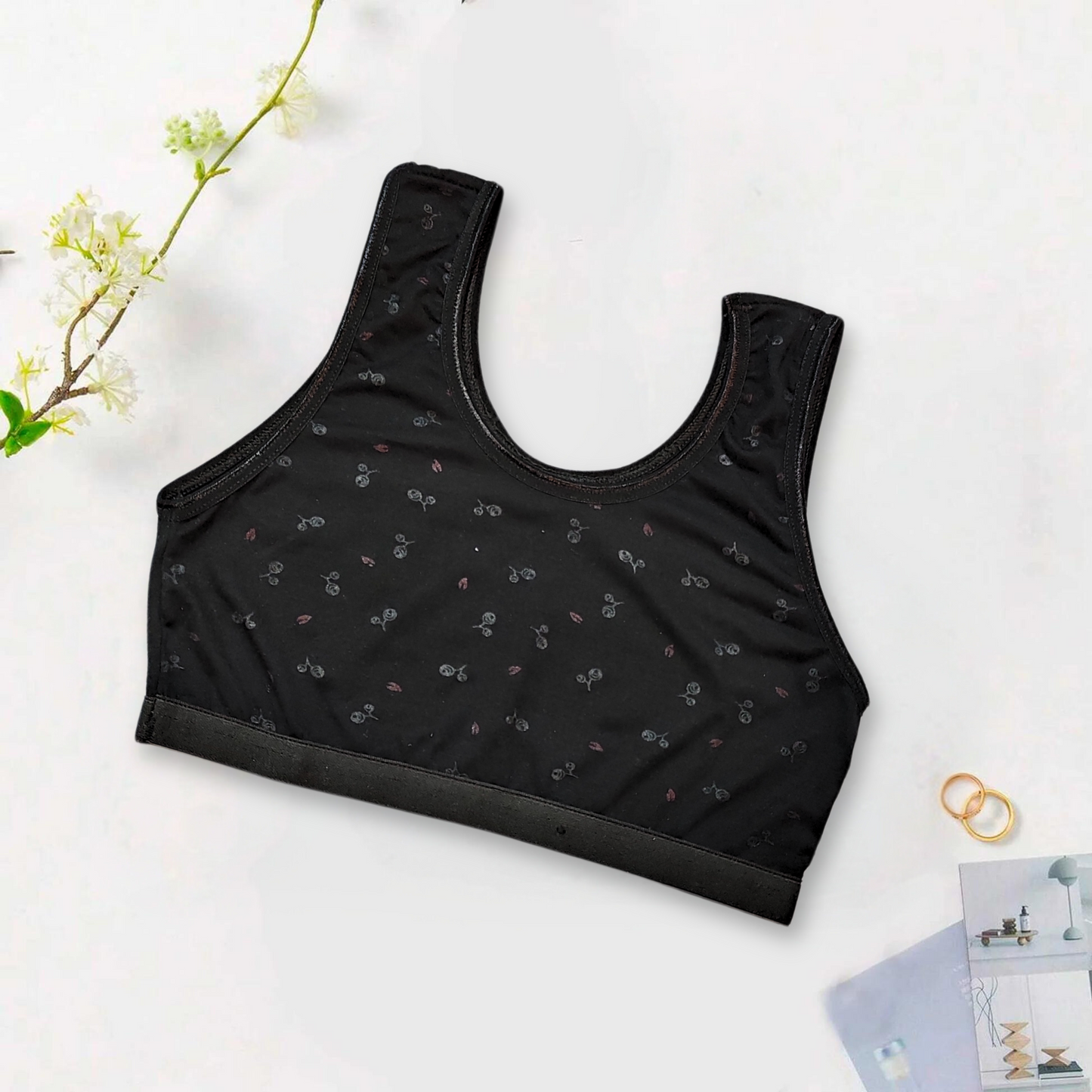 Printed Cotton Bra Vest for Girls Women| Biddies for Girls