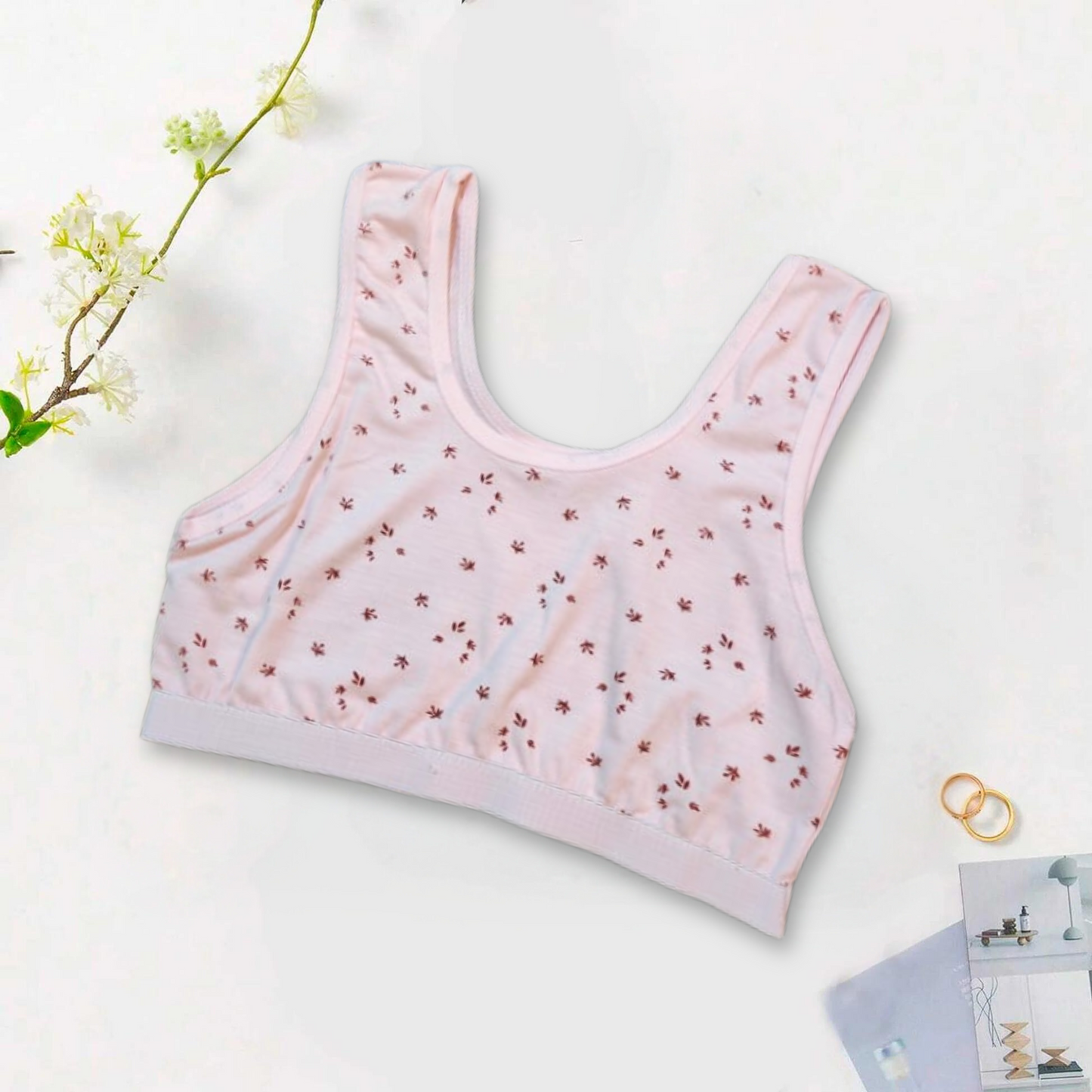 Printed Cotton Bra Vest for Girls Women| Biddies for Girls