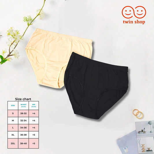Pack of 2-Soft Cotton Ladies Panties