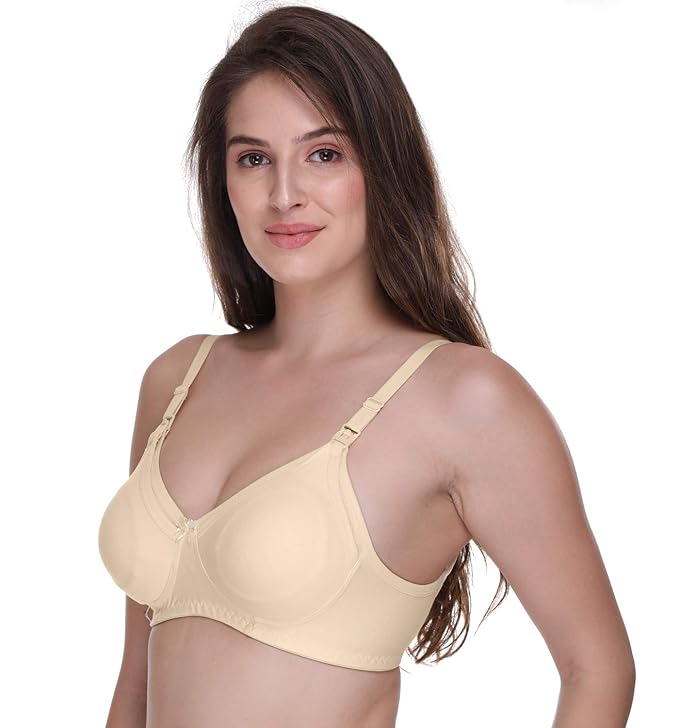 Breastfeeding and Nursing Bra | Front Open Easy Breastfeeding Bra & Feeding Bra | Best for Cup Size A & B (Hook)