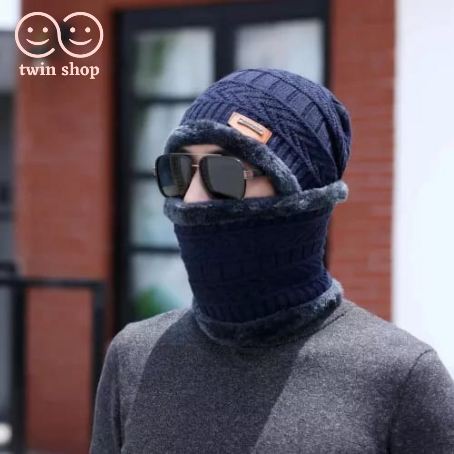 Beanie cap-Wool cap with neck warmer for men women| Winter cap for Unisex