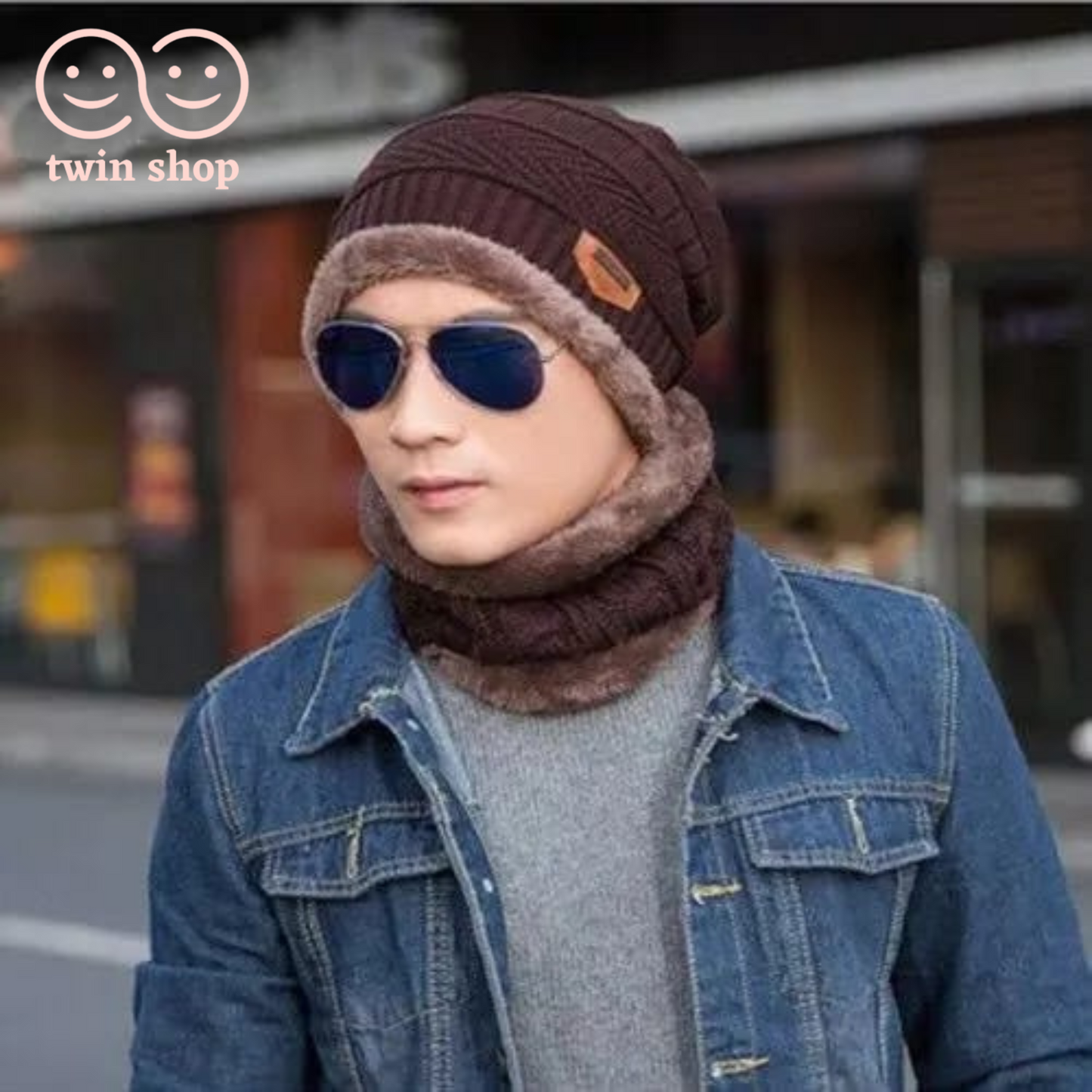 Beanie cap-Wool cap with neck warmer for men women| Winter cap for Unisex