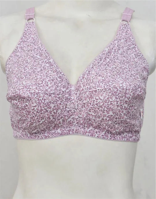 Pack of 4- Cotton Bra for Women Girls| Non Padded Ladies Brazier| Irani Bra