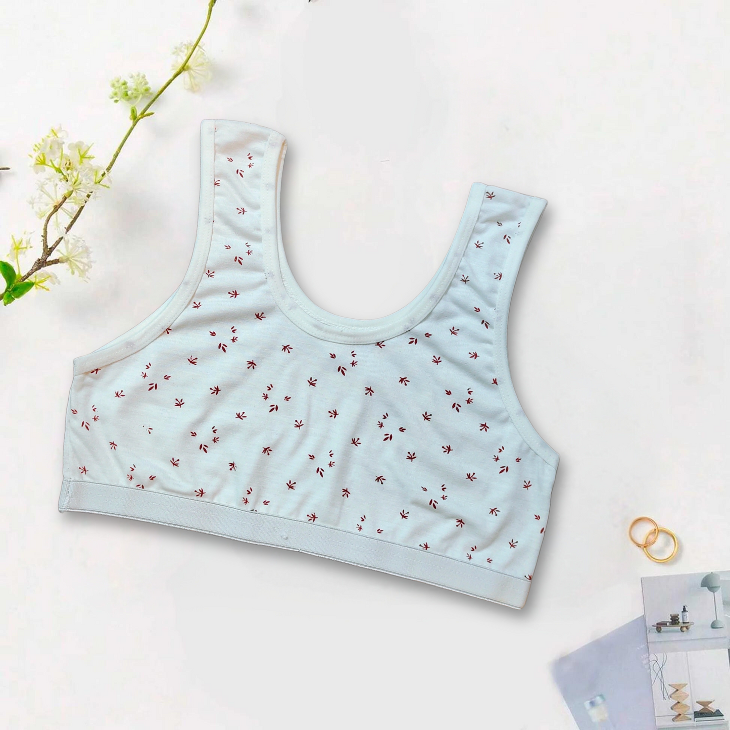 Printed Cotton Bra Vest for Girls Women| Biddies for Girls