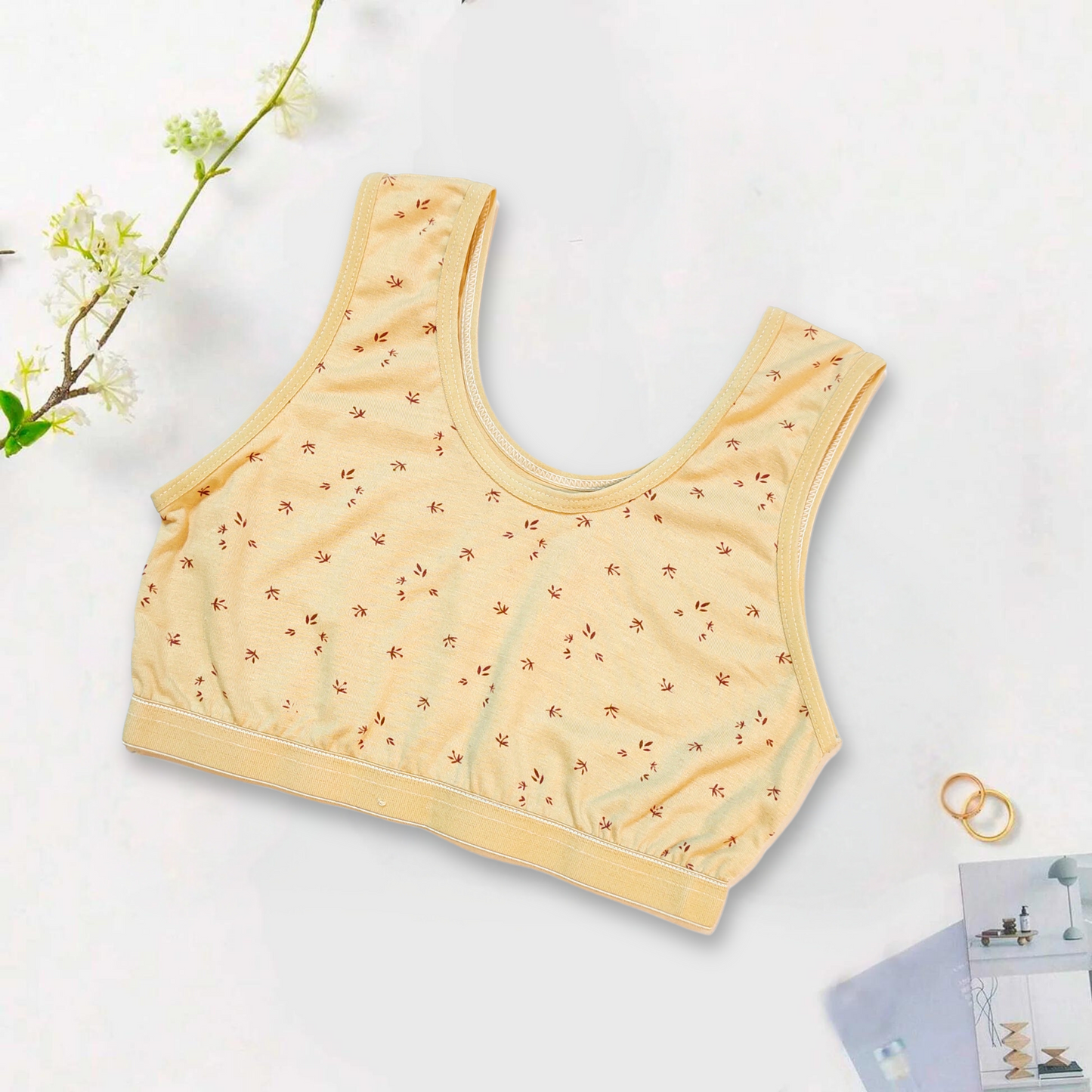 Printed Cotton Bra Vest for Girls Women| Biddies for Girls