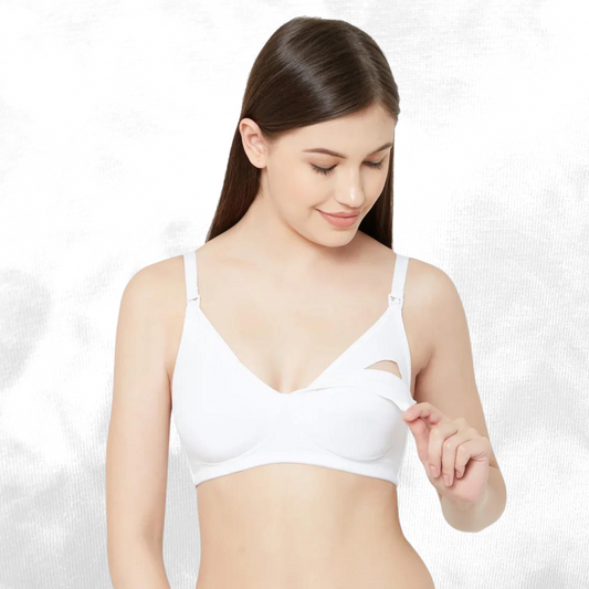 Breastfeeding and Nursing Bra | Front Open Easy Breastfeeding Bra & Feeding Bra | Best for Cup Size A & B (Hook)