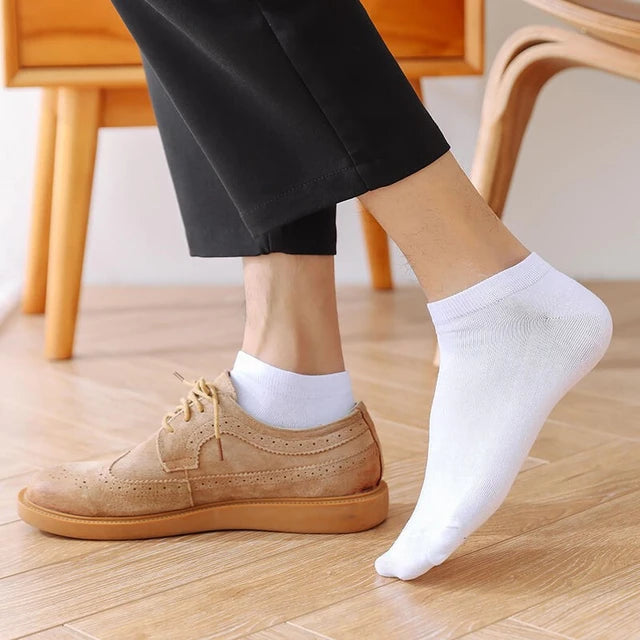 4 Pairs Cotton Ankle Socks For Men Women - 3 Random colors