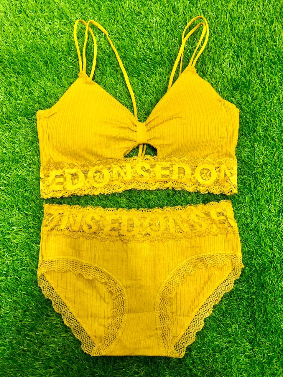 High Quality Padded Bra & Panty Set for Women Girls| Lingerie Set for Women-Push up Bra