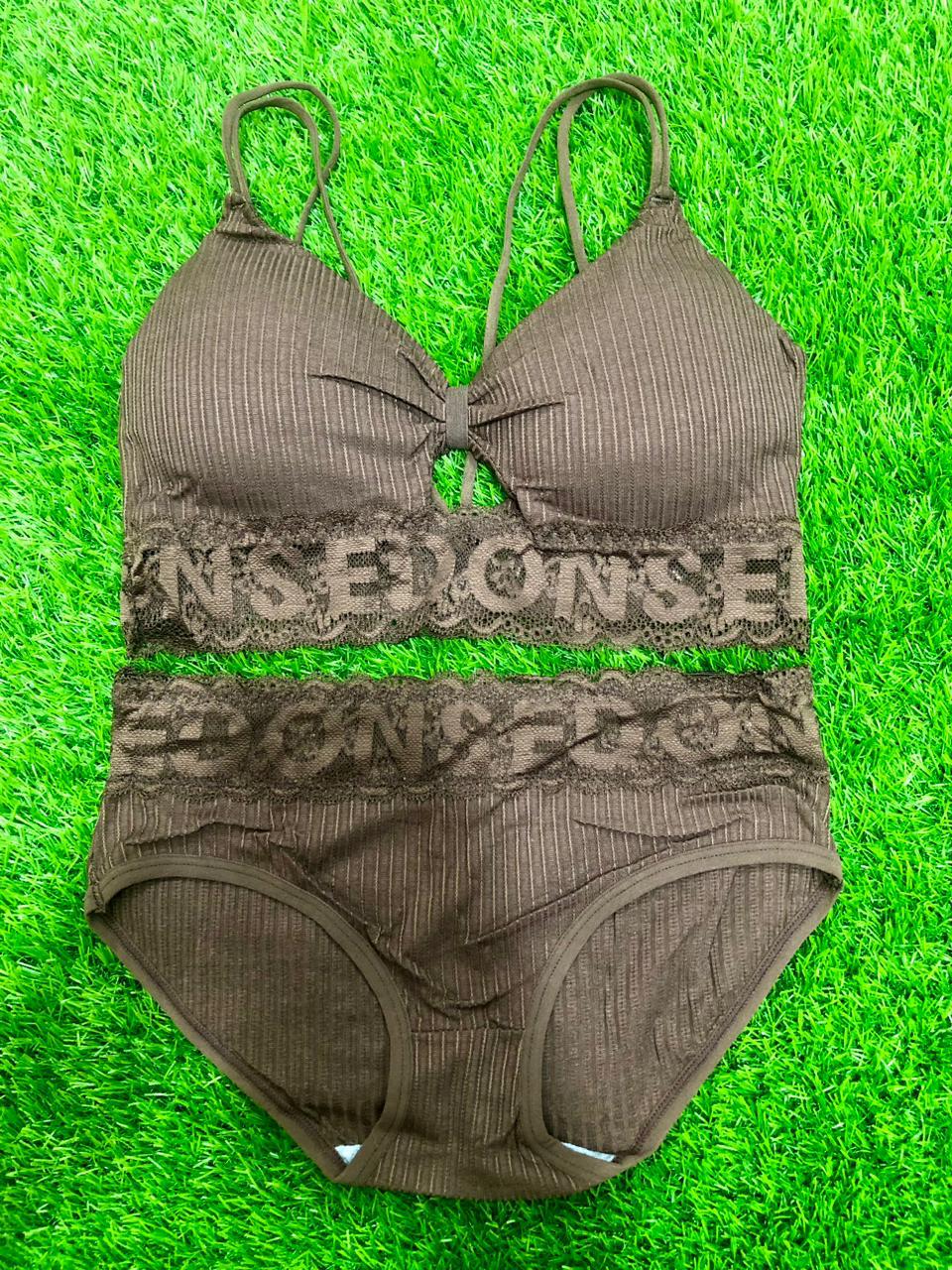 High Quality Padded Bra & Panty Set for Women Girls| Lingerie Set for Women-Push up Bra