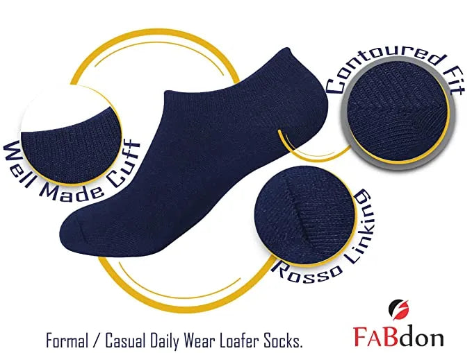 4 Pairs Cotton Ankle Socks For Men Women - 3 Random colors